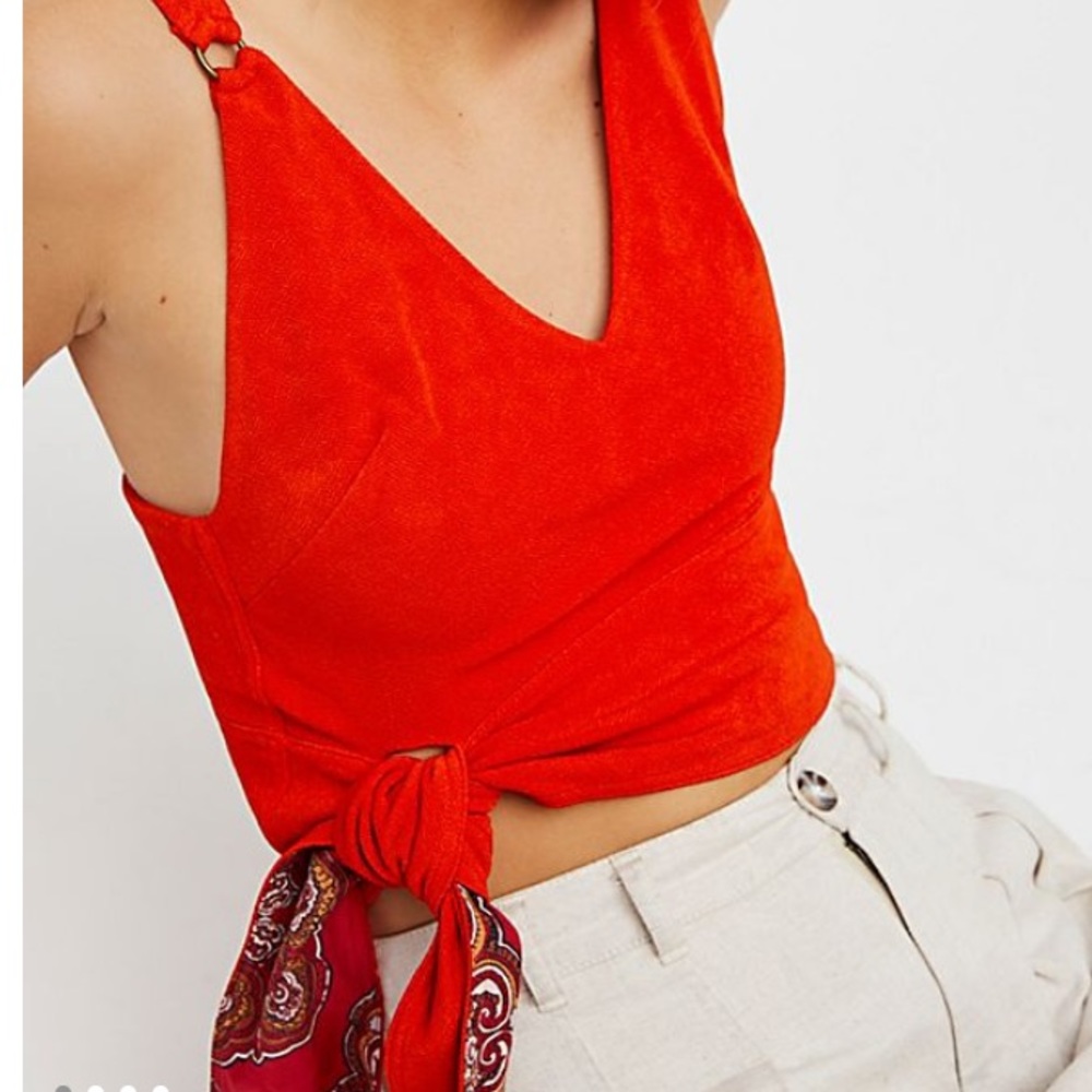 NWT! FreePeople tie front tank size L